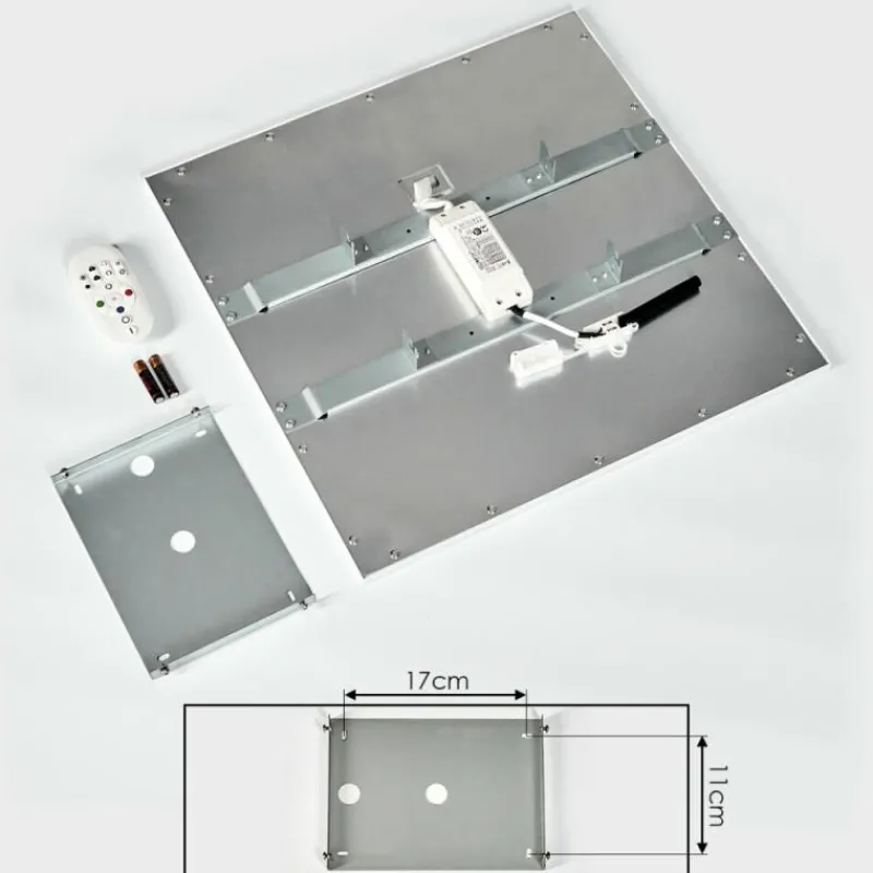 hofstein Plafonnier Gallitos LED Blanc, 1 lumière, Télécommandes, Changeur de couleurs