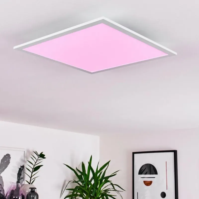 hofstein Plafonnier Gallitos LED Blanc, 1 lumière, Télécommandes, Changeur de couleurs