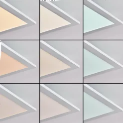 hofstein Plafonnier Gallitos LED Blanc, 1 lumière, Télécommandes, Changeur de couleurs