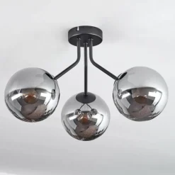 hofstein Plafonnier Gastor Noir, 3 lumières