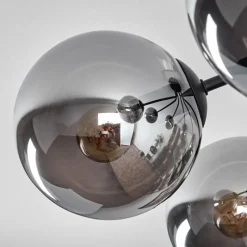 hofstein Plafonnier Gastor Noir, 7 lumières