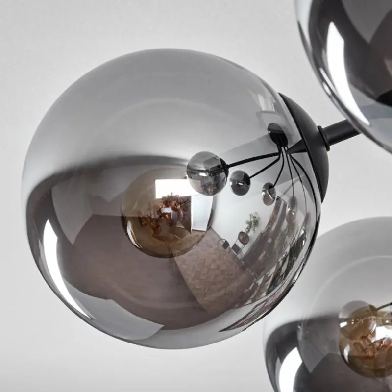 hofstein Plafonnier Gastor Noir, 7 lumières