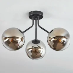 hofstein Plafonnier Gastor Noir, 3 lumières