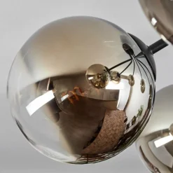 hofstein Plafonnier Gastor Noir, 7 lumières