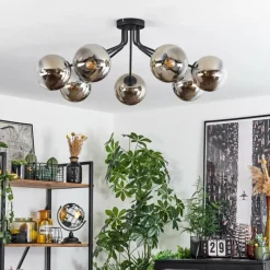 hofstein Plafonnier Gastor Noir, 7 lumières