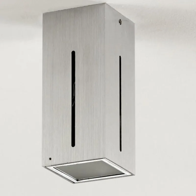 hofstein Plafonnier Gempen Acier brossé, 1 lumière