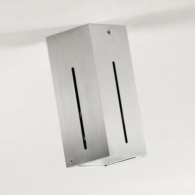 hofstein Plafonnier Gempen Acier brossé, 1 lumière