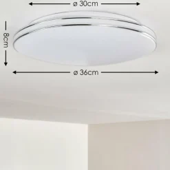 hofstein Plafonnier Genthin LED Blanc, 1 lumière