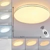 hofstein Plafonnier Genthin LED Blanc, 1 lumière, Télécommandes