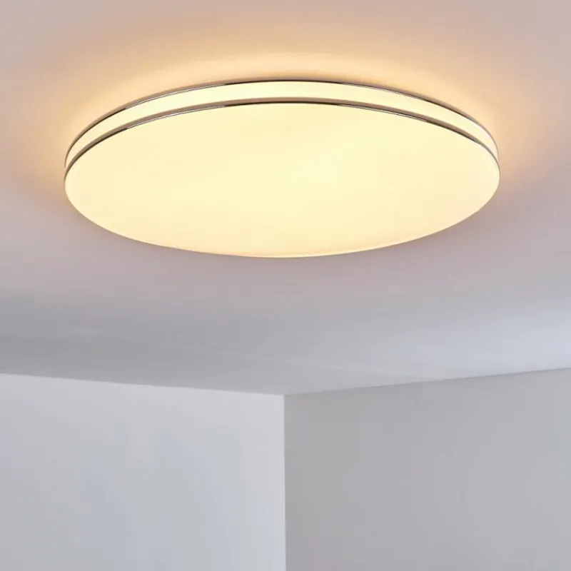 hofstein Plafonnier Genthin LED Blanc, 1 lumière, Télécommandes