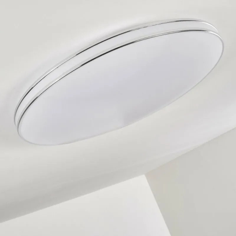 hofstein Plafonnier Genthin LED Blanc, 1 lumière, Télécommandes