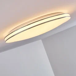 hofstein Plafonnier Genthin LED Blanc, 1 lumière, Télécommandes
