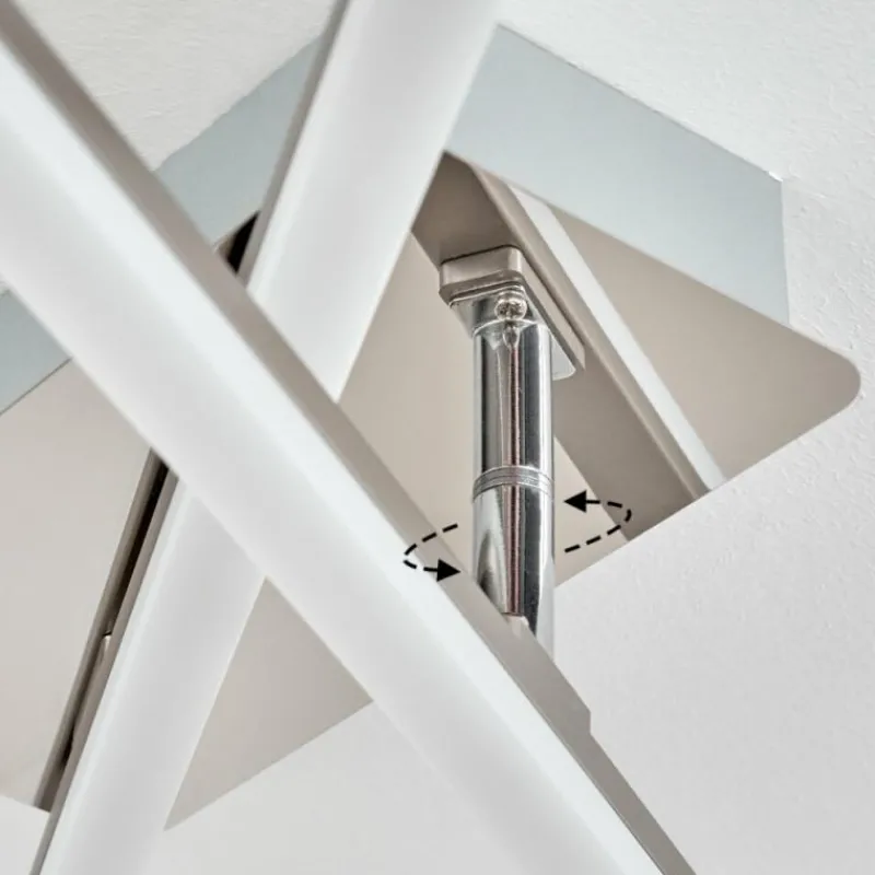 hofstein Plafonnier Georgina LED Chrome, 2 lumières* Éclairage Led