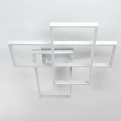 hofstein Plafonnier Ghana LED Blanc, 4 lumières, Télécommandes, Changeur de couleurs