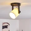 Lampes En Tissu-hofstein Plafonnier Gibraltar Noir, 1 lumière