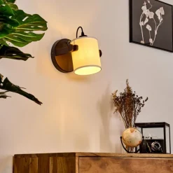 Lampes En Tissu-hofstein Plafonnier Gibraltar Noir, 1 lumière