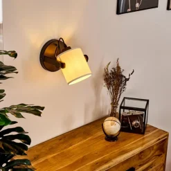 Lampes En Tissu-hofstein Plafonnier Gibraltar Noir, 1 lumière