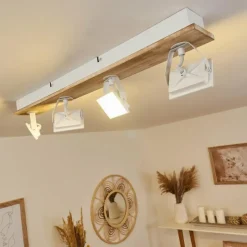 Luminaires Scandinaves-hofstein Plafonnier Giresta LED Blanc, 4 lumières