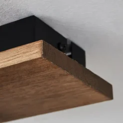 Luminaires Scandinaves-hofstein Plafonnier Giresta LED Brun, Noir, 1 lumière