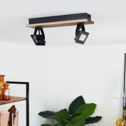 Luminaires Scandinaves-hofstein Plafonnier Giresta LED Brun, Noir, 2 lumières