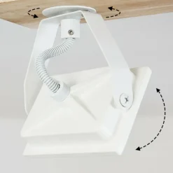 Luminaires Scandinaves-hofstein Plafonnier Giresta LED Écru, Blanc, 1 lumière