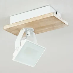 Luminaires Scandinaves-hofstein Plafonnier Giresta LED Écru, Blanc, 1 lumière