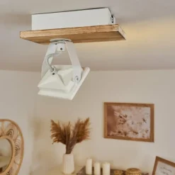 Luminaires Scandinaves-hofstein Plafonnier Giresta LED Écru, Blanc, 1 lumière