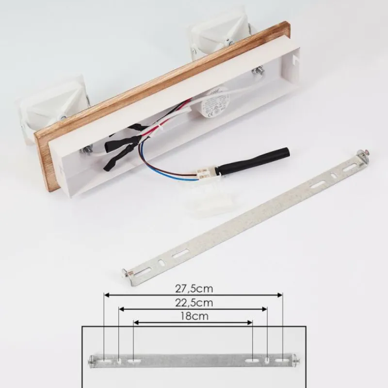 Luminaires Scandinaves-hofstein Plafonnier Giresta LED Écru, Blanc, 2 lumières