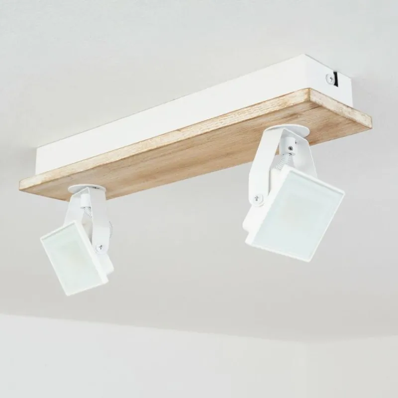 Luminaires Scandinaves-hofstein Plafonnier Giresta LED Écru, Blanc, 2 lumières