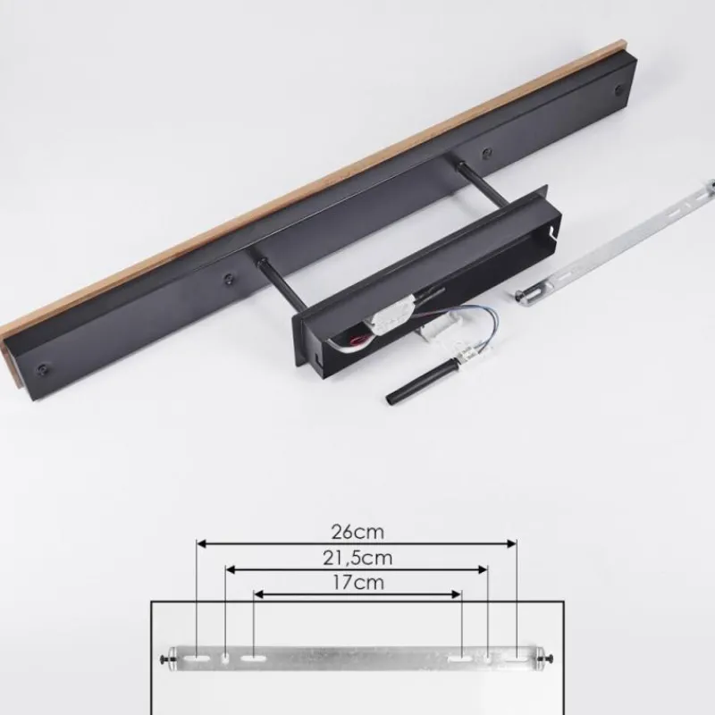 hofstein Plafonnier Giresta LED Noir, 4 lumières