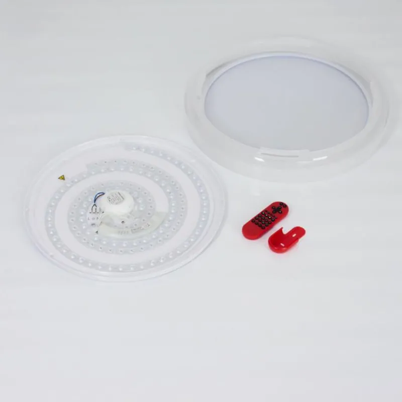 hofstein Plafonnier Gladstone LED Noir, Blanc, 1 lumière, Télécommandes