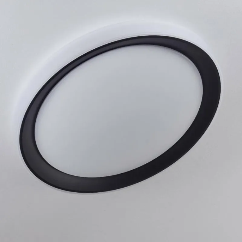 hofstein Plafonnier Gladstone LED Noir, Blanc, 1 lumière, Télécommandes