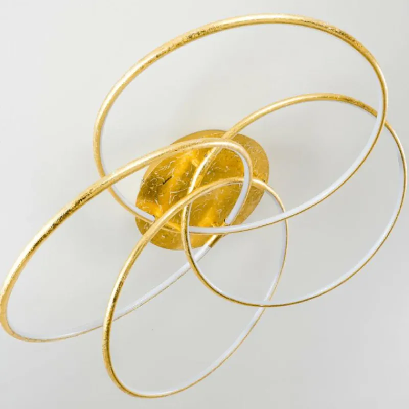 Lampes Dorées-hofstein Plafonnier Glen LED Or, 1 lumière, Télécommandes