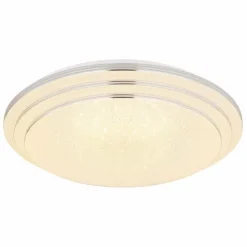 Luminaires Globo Lighting Plafonnier Globo ALEY LED Blanc, 1 lumière, Télécommandes* Éclairage Led