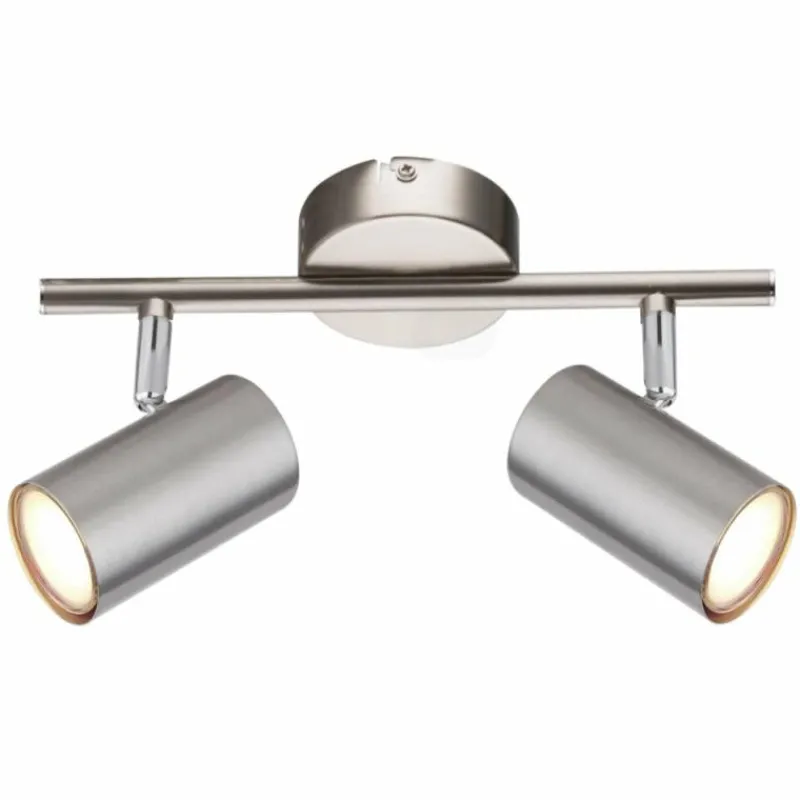 Luminaires Globo Lighting Plafonnier Globo ALLVI Nickel mat, 2 lumières* Spots Et Projecteurs