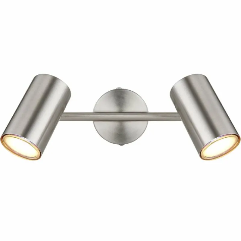 Luminaires Globo Lighting Plafonnier Globo ALLVI Nickel mat, 2 lumières* Spots Et Projecteurs