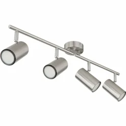 Luminaires Globo Lighting Plafonnier Globo ALLVI Nickel mat, 4 lumières* Spots Et Projecteurs