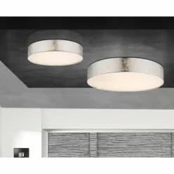 Lampes En Tissu-Luminaires Globo Lighting Plafonnier Globo Amy LED Blanc, 1 lumière