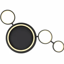 Luminaires Globo Lighting Plafonnier Globo ANTONIUS LED Noir, 1 lumière* Éclairage Led