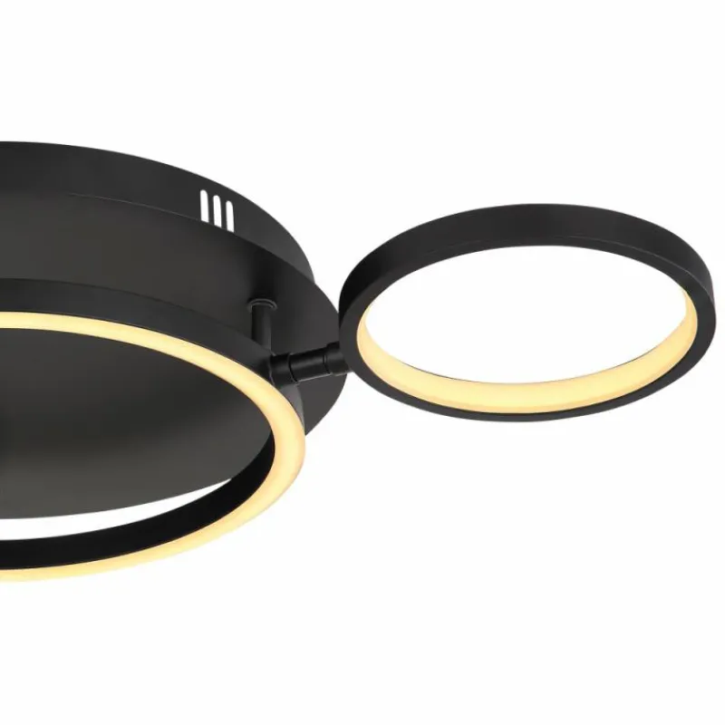 Luminaires Globo Lighting Plafonnier Globo ANTONIUS LED Noir, 1 lumière* Éclairage Led