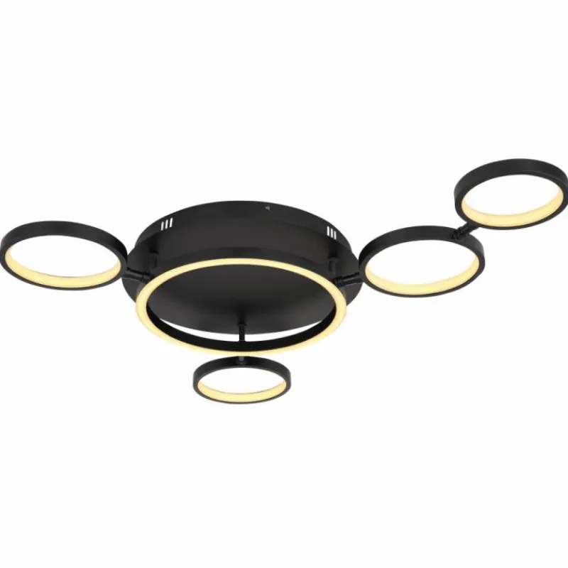 Luminaires Globo Lighting Plafonnier Globo ANTONIUS LED Noir, 1 lumière* Éclairage Led