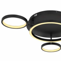 Luminaires Globo Lighting Plafonnier Globo ANTONIUS LED Noir, 1 lumière* Éclairage Led