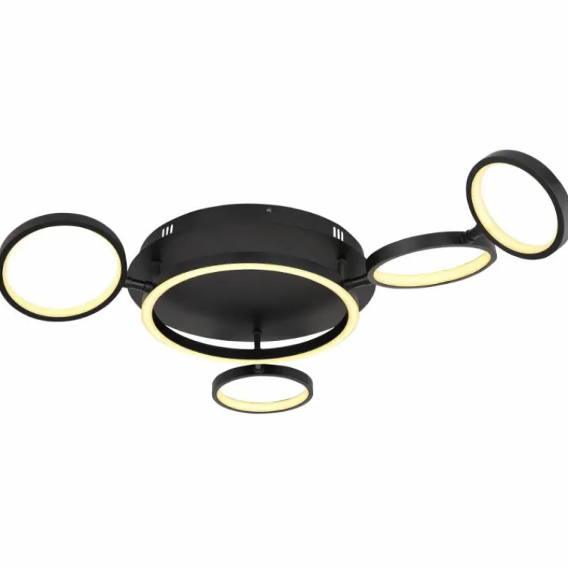 Luminaires Globo Lighting Plafonnier Globo ANTONIUS LED Noir, 1 lumière* Éclairage Led