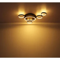 Luminaires Globo Lighting Plafonnier Globo ANTONIUS LED Noir, 1 lumière* Éclairage Led