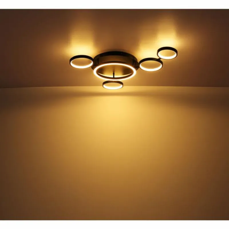 Luminaires Globo Lighting Plafonnier Globo ANTONIUS LED Noir, 1 lumière* Éclairage Led