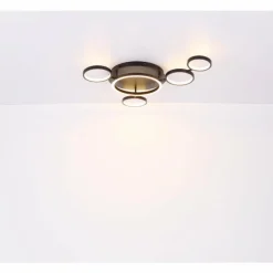 Luminaires Globo Lighting Plafonnier Globo ANTONIUS LED Noir, 1 lumière* Éclairage Led