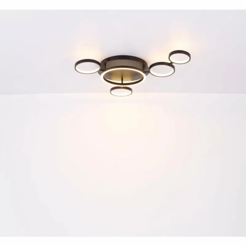 Luminaires Globo Lighting Plafonnier Globo ANTONIUS LED Noir, 1 lumière* Éclairage Led