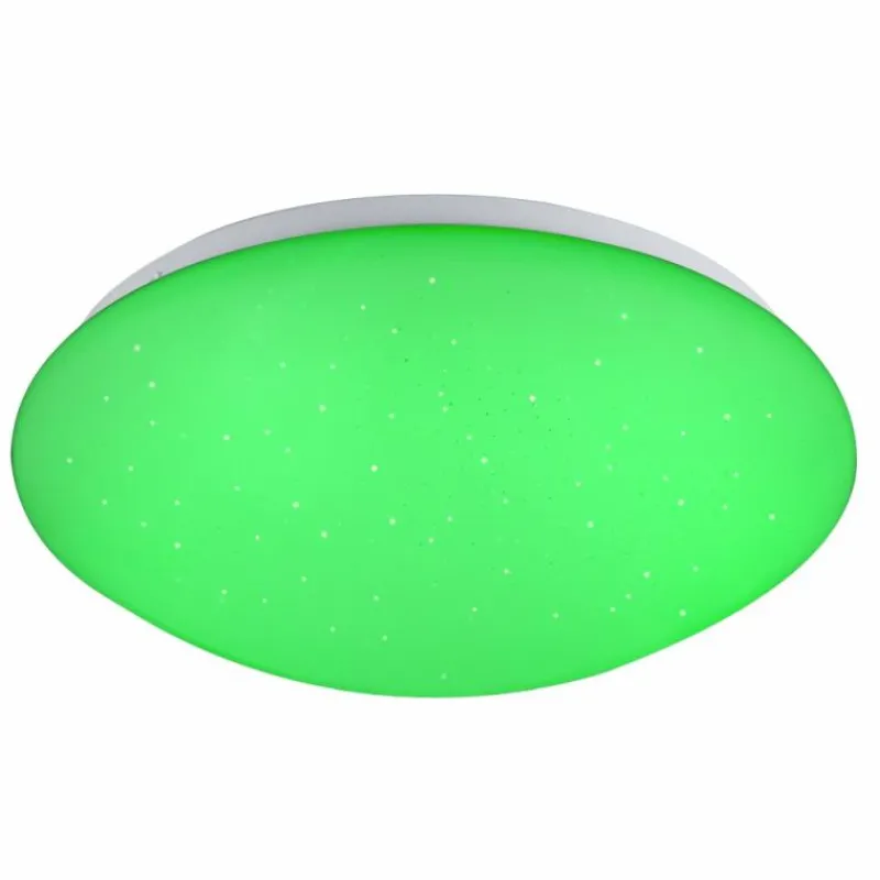 Luminaires Globo Lighting Plafonnier Globo Atreju I LED Blanc, 1 lumière, Télécommandes, Changeur de couleurs