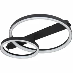 Luminaires Globo Lighting Plafonnier Globo AUGUSTO LED Or, Noir, 2 lumières, Télécommandes, Changeur de couleurs