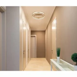 Lampes Dorées-Luminaires Globo Lighting Plafonnier Globo BLONDIE LED Or, 1 lumière, Télécommandes